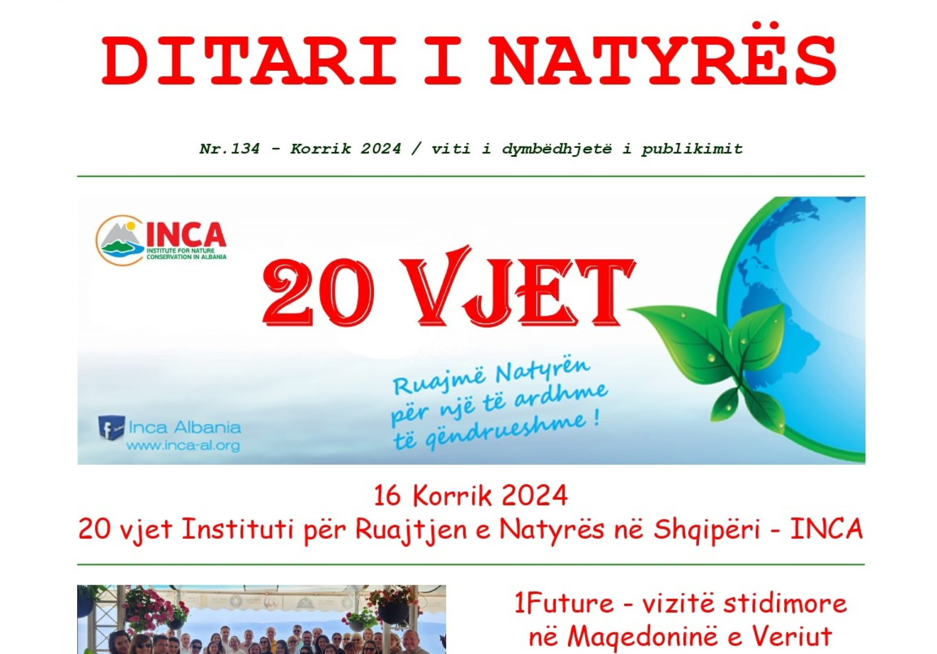 Ditari Natyrës nr.134 - Korrik 2024